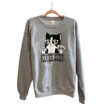 Light Gray Kitty Cat Sweatshirt