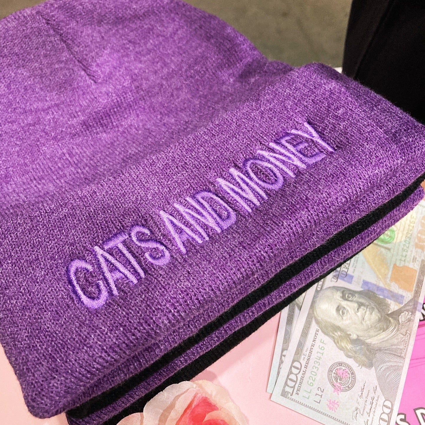 Purple Beanie