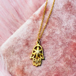 Gold Hamsa Necklace
