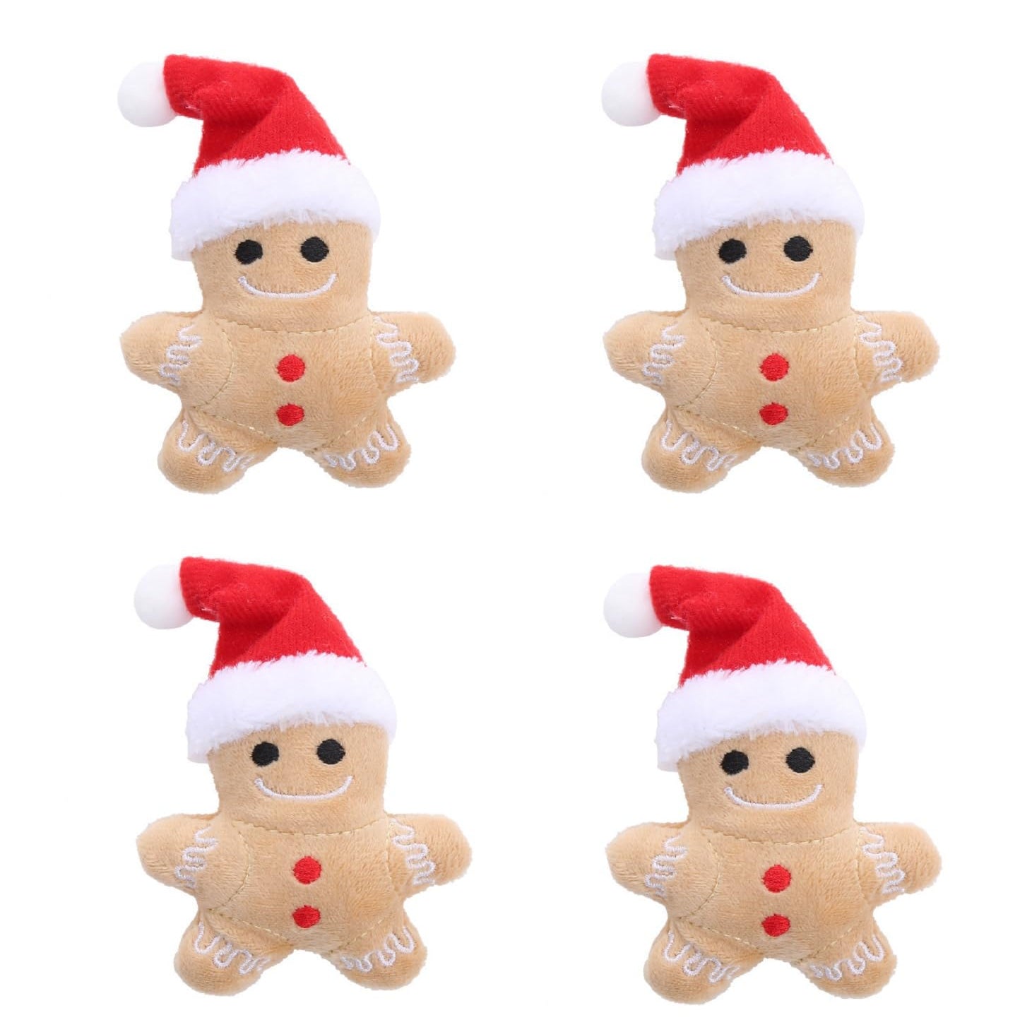 4 Catnip Christmas Gingerbread Boys