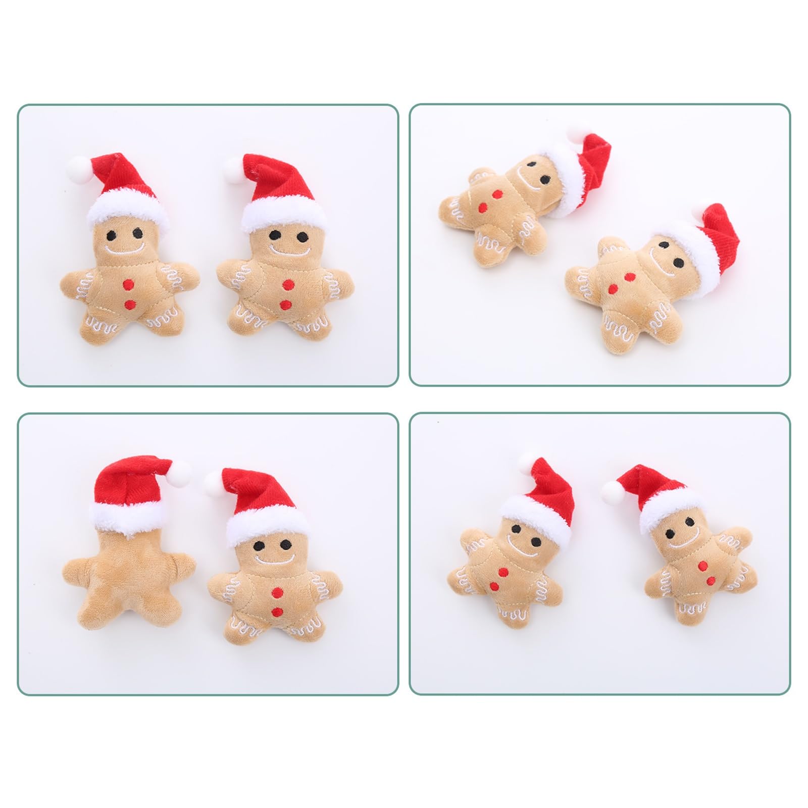 4 Catnip Christmas Gingerbread Boys