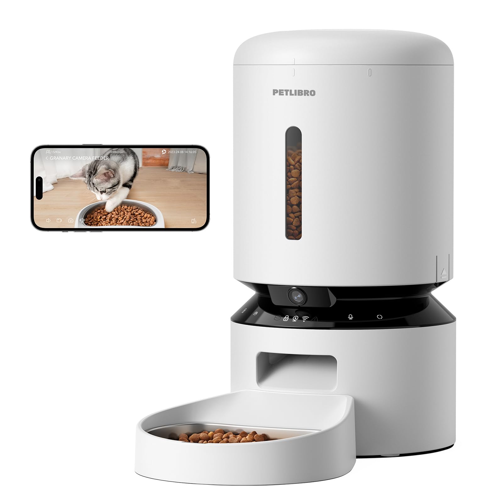 PETLIBRO Bundle: Automatic Cat Feeder with Night Vision Camera + Slow Feeder Bowl