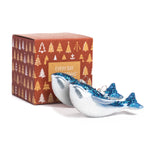 Lucky Cat Blown Glass Ornaments