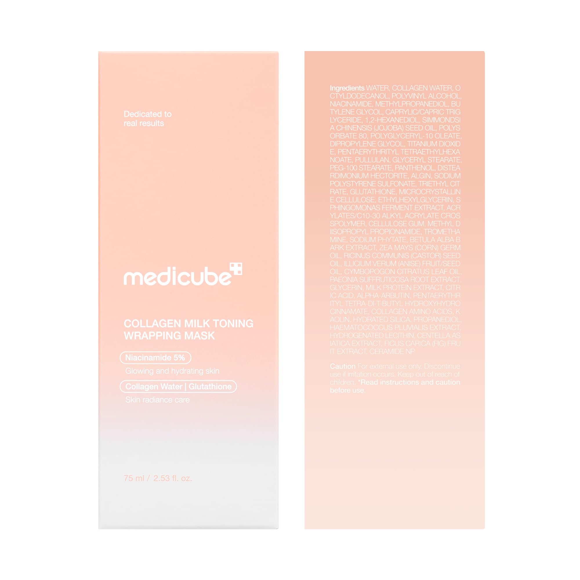 medicube PDRN Caffeine Overnight Wrapping Peel Off Facial Mask | Firming, Depuffing & Hydration | Salmon DNA + Caffeine + Collagen