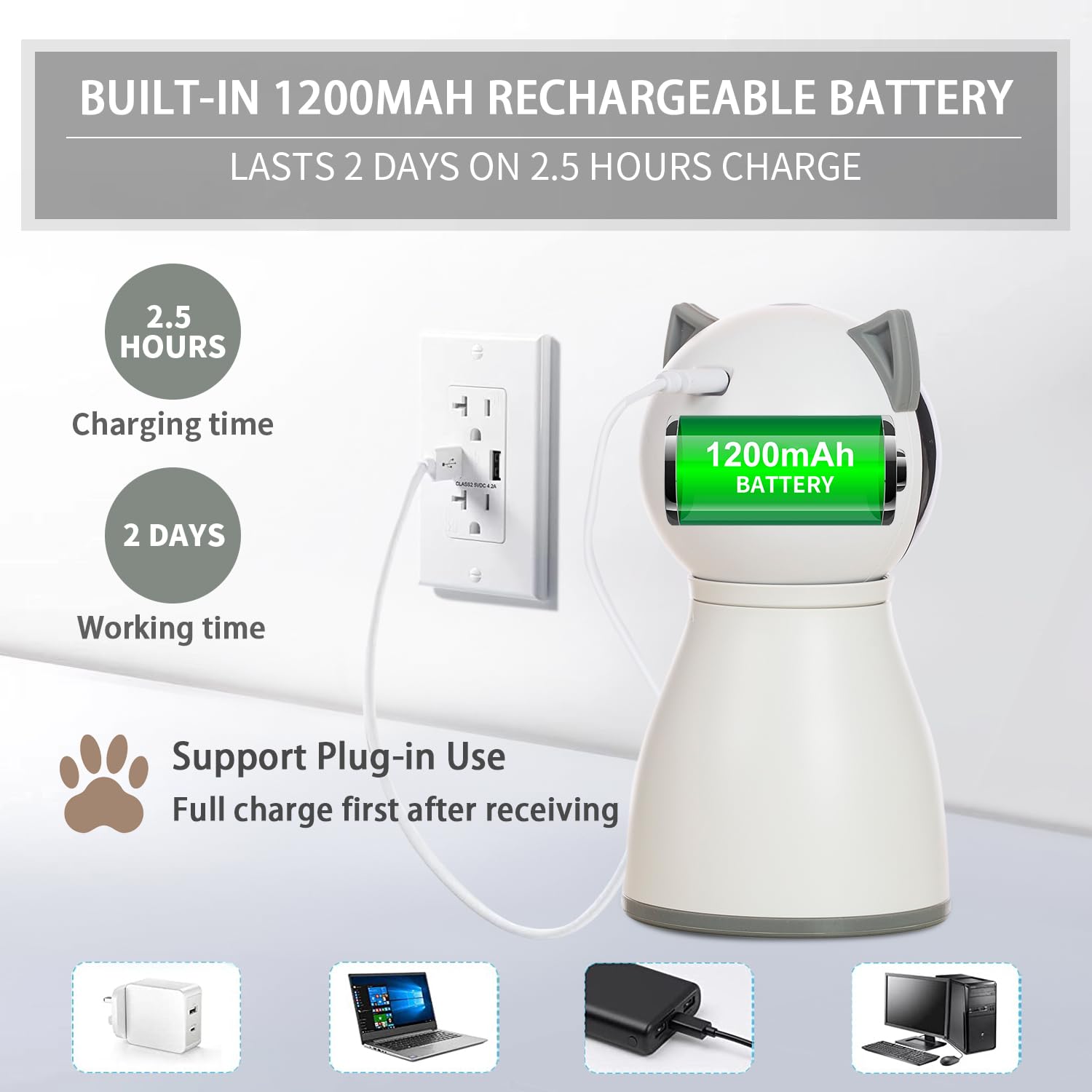 Laser Cat Toy for Indoor Cats, Motion Activated Rechargeable & Automatic