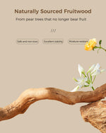 Modern Cat Tree Tower for Large Cats w/2 Flower Perches-Natural Solid Wood Scratching Post with Real Branch