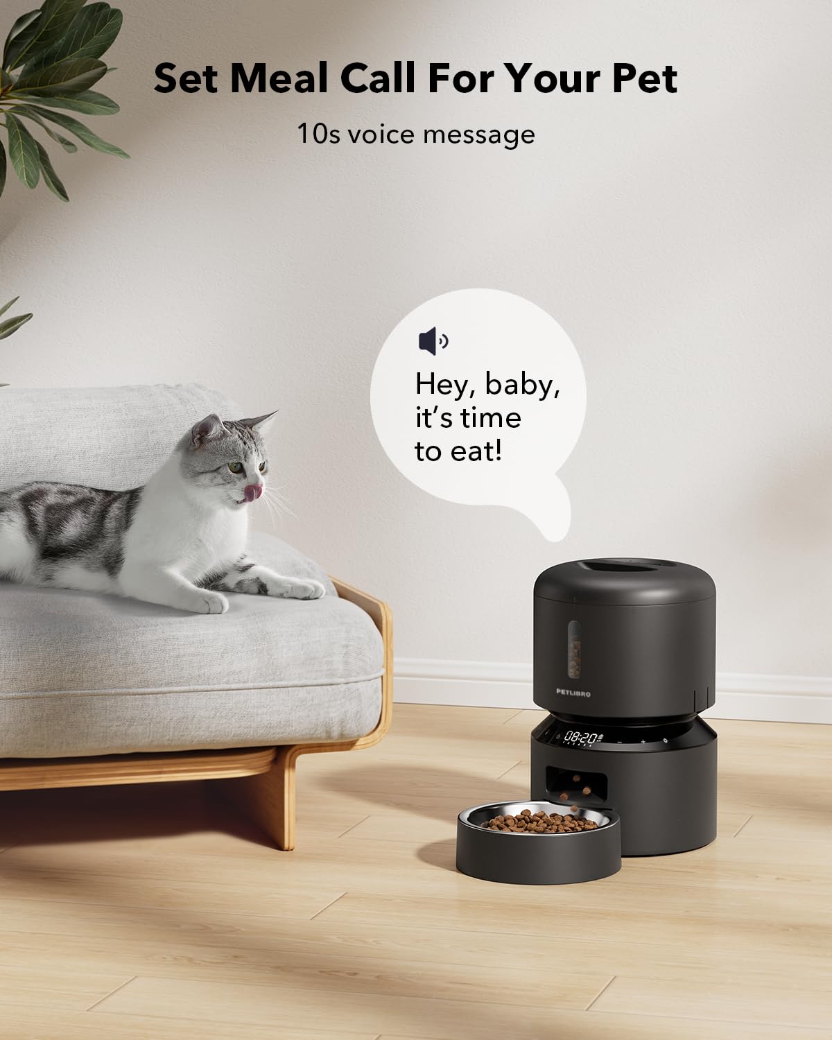 PETLIBRO Bundle: Automatic Cat Feeder with Night Vision Camera + Slow Feeder Bowl