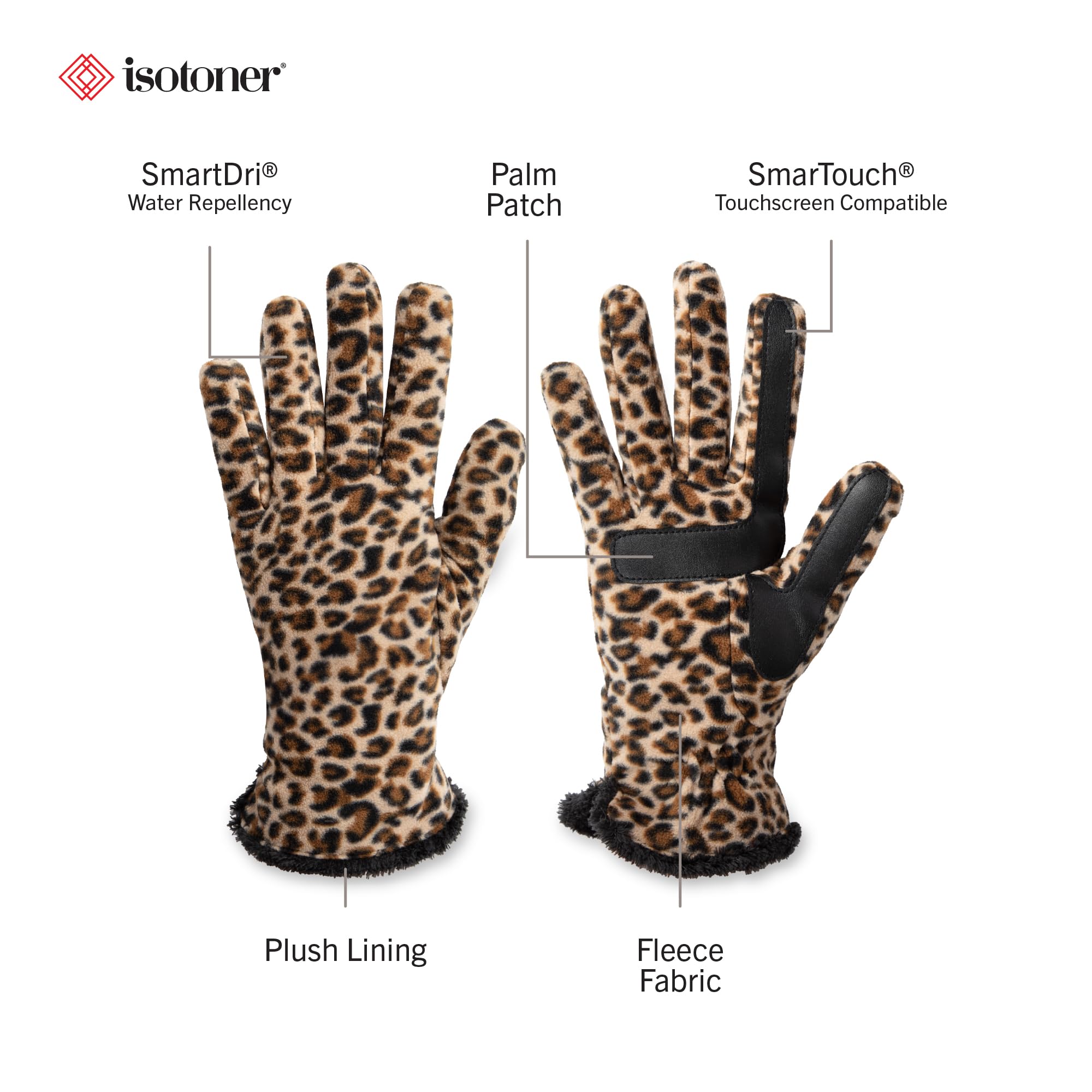 Leopard Print SmarTouch Gloves