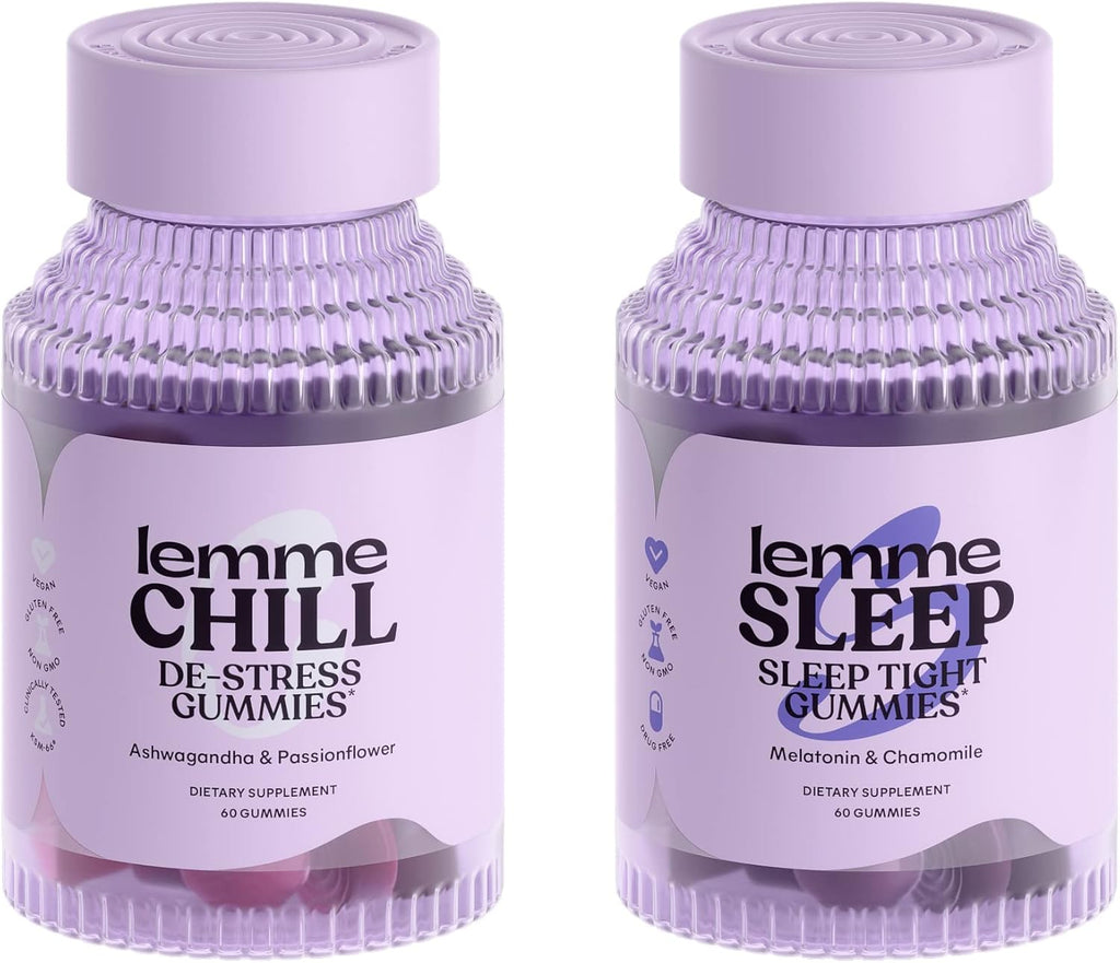 Lemme Chill & Sleep Bundle - Stress Relief Gummies & Deep Sleep Gummies