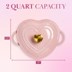 Paris Hilton Heart-Shaped Enameled Cast Iron Dutch Oven