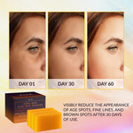 Kojic Acid Dark Spot Remover Soap Bars with Vitamin C, Retinol, Collagen, Turmeric - Original Japanese Complex (2 Pack)