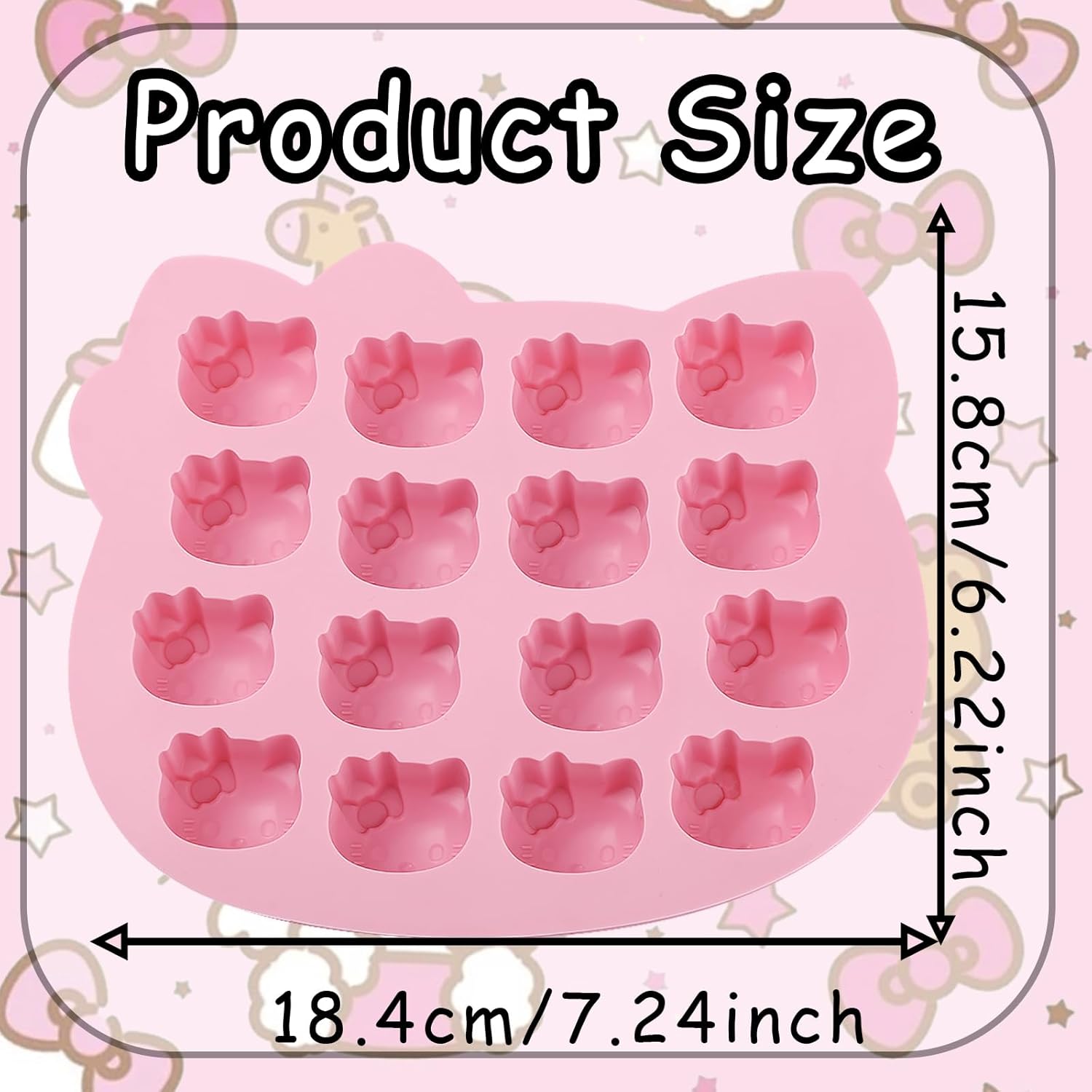 Kawaii Kitty Chocolate Silicone Mold