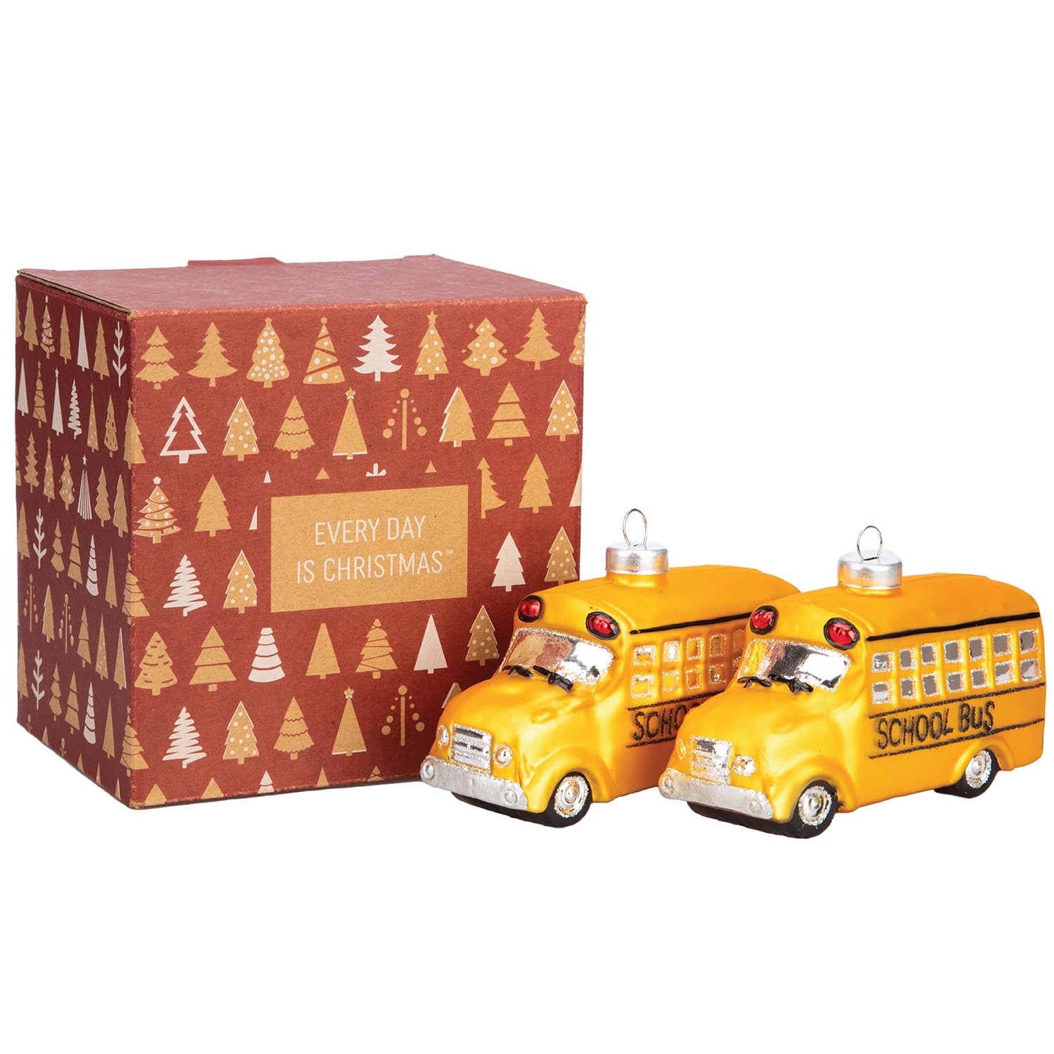 Lucky Cat Blown Glass Ornaments