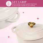 Paris Hilton Heart-Shaped Enameled Cast Iron Dutch Oven