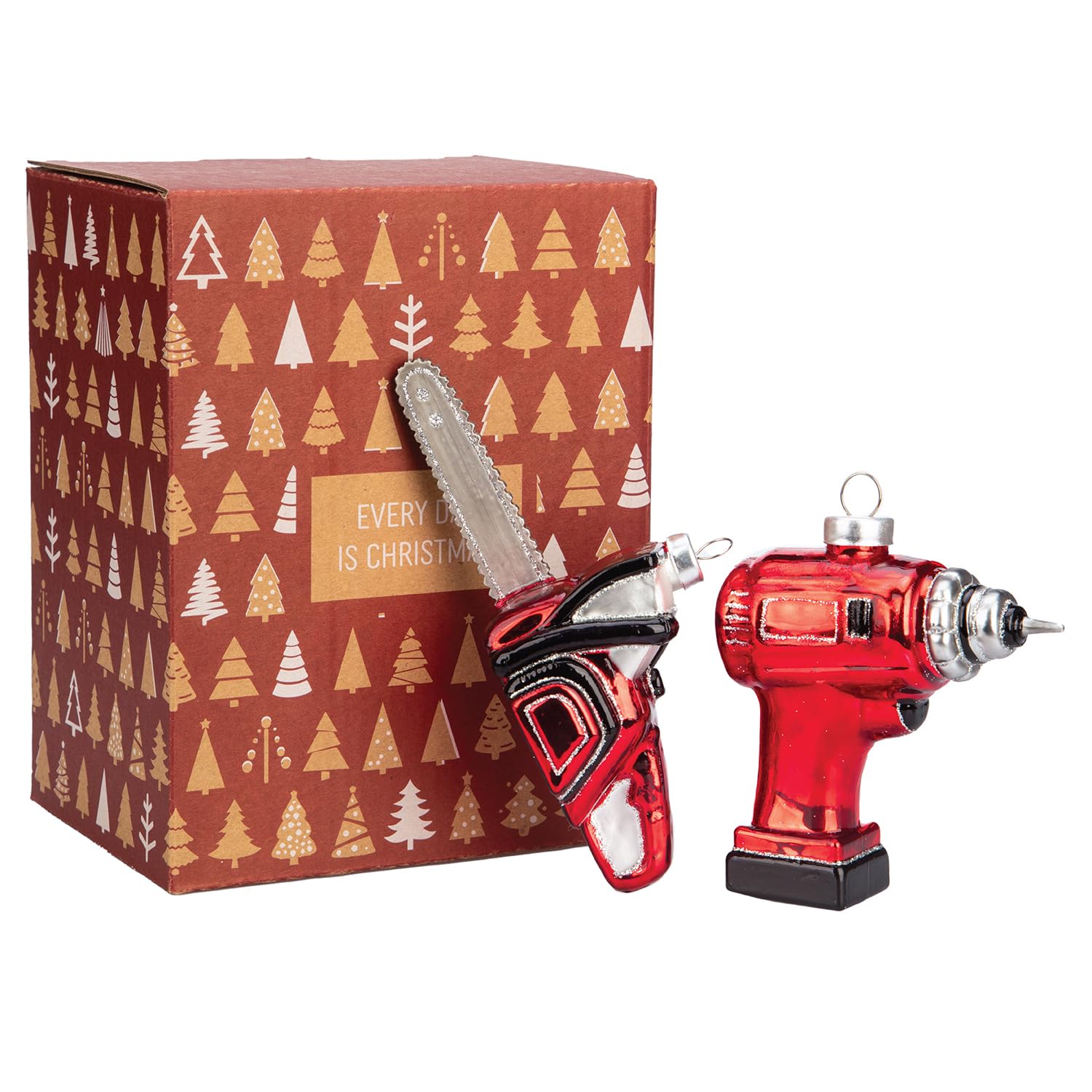 Lucky Cat Blown Glass Ornaments