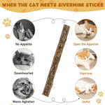 Silvervine Sticks for Cats, Natural Catnip Matatabi Chew Sticks