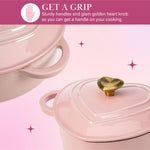 Paris Hilton Heart-Shaped Enameled Cast Iron Dutch Oven
