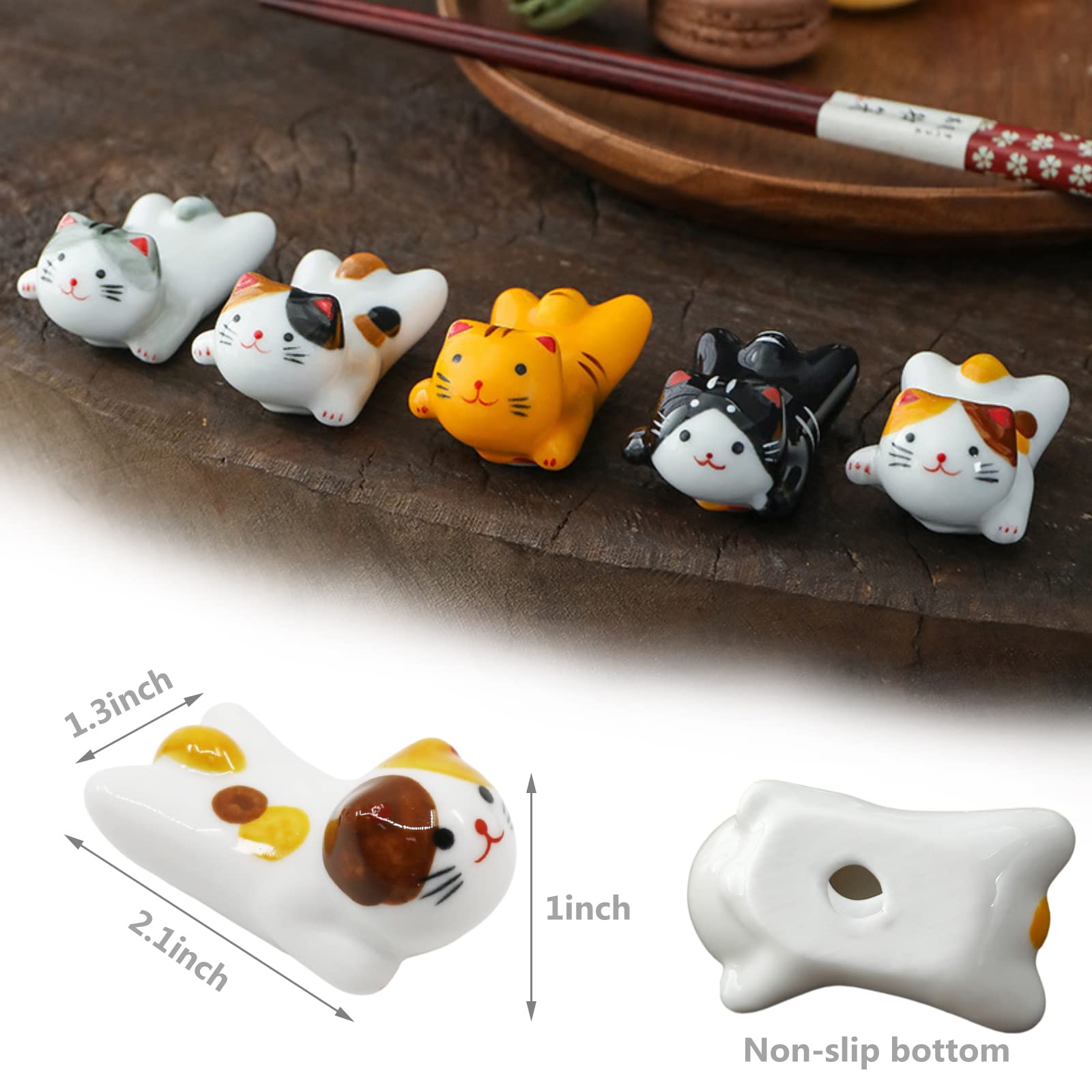 Cat Chopsticks Rest Set (5 Pack)