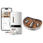 PETLIBRO Bundle: Automatic Cat Feeder with Night Vision Camera + Slow Feeder Bowl