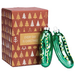 Lucky Cat Blown Glass Ornaments