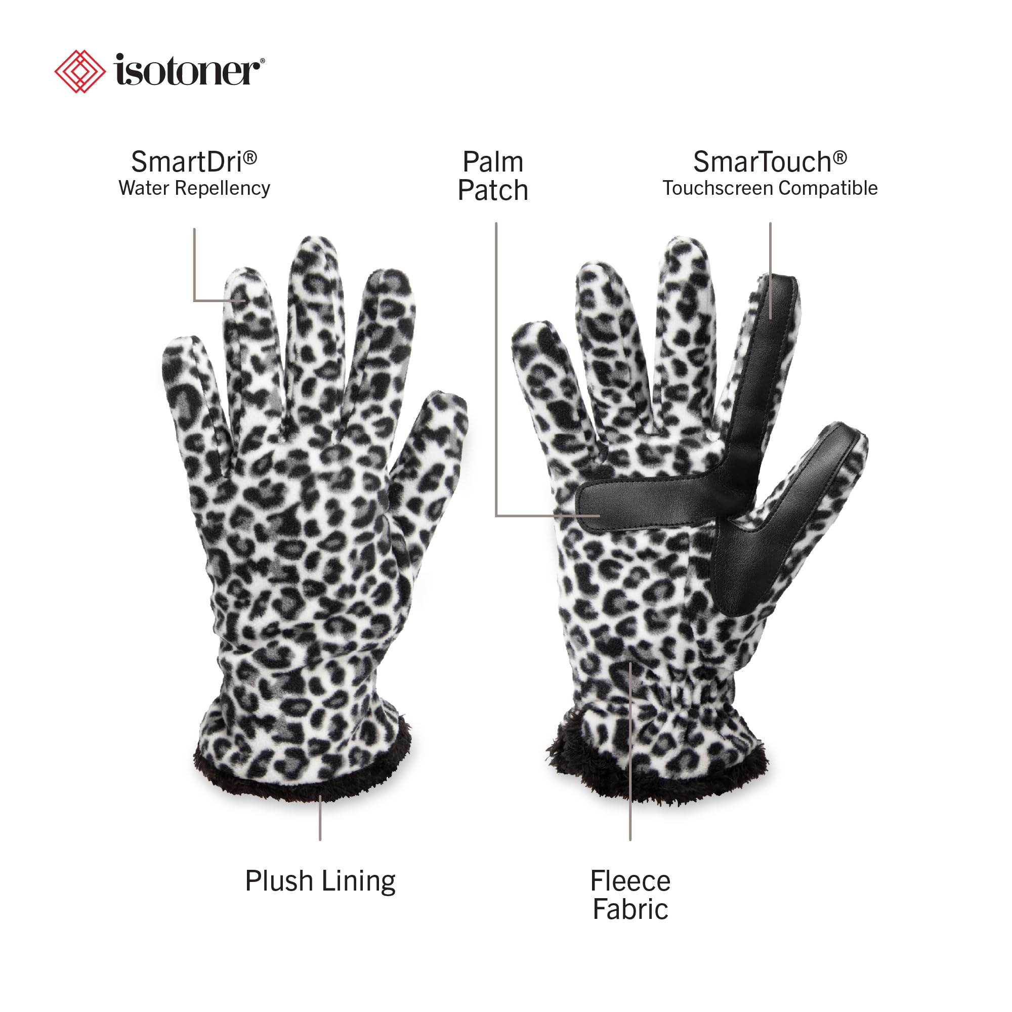 Leopard Print SmarTouch Gloves