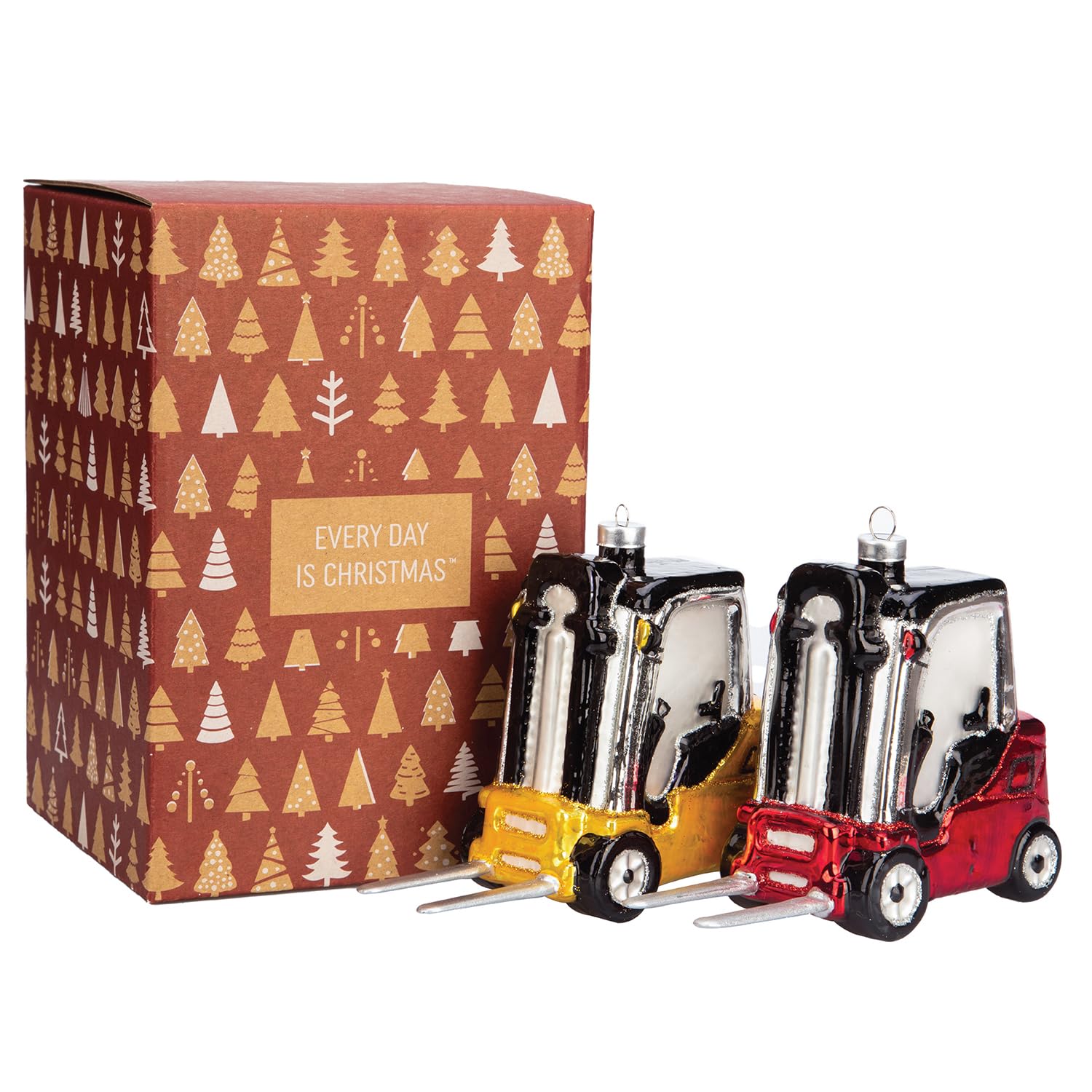 Lucky Cat Blown Glass Ornaments