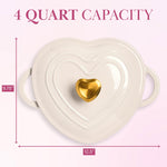 Paris Hilton Heart-Shaped Enameled Cast Iron Dutch Oven