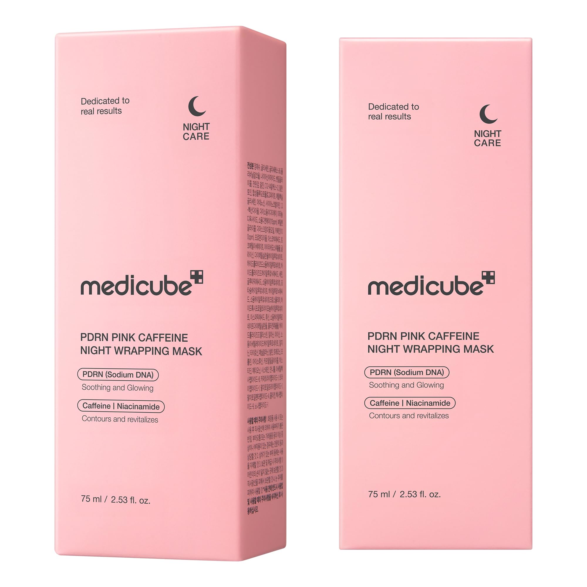 medicube PDRN Caffeine Overnight Wrapping Peel Off Facial Mask | Firming, Depuffing & Hydration | Salmon DNA + Caffeine + Collagen