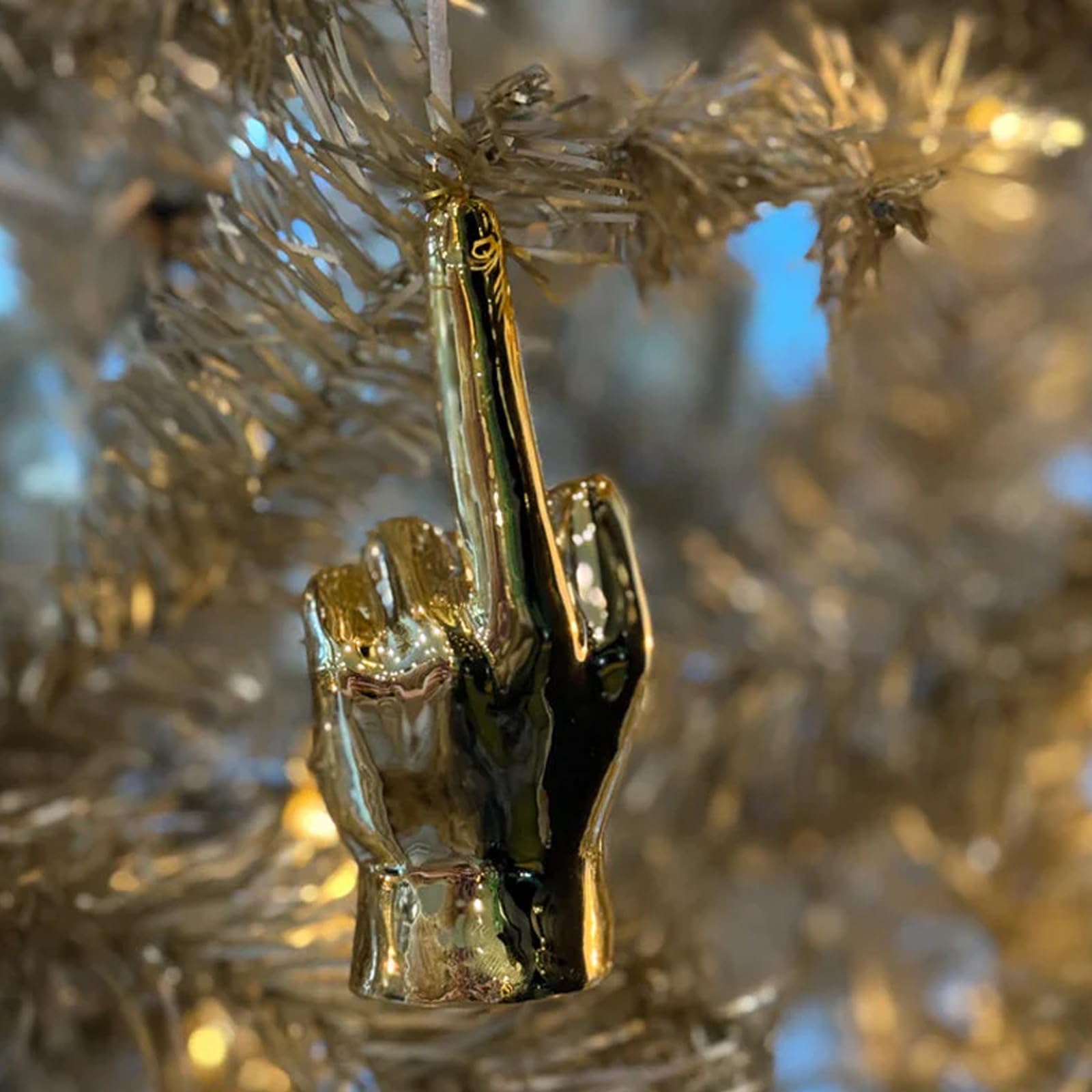 Middle Finger Ornament