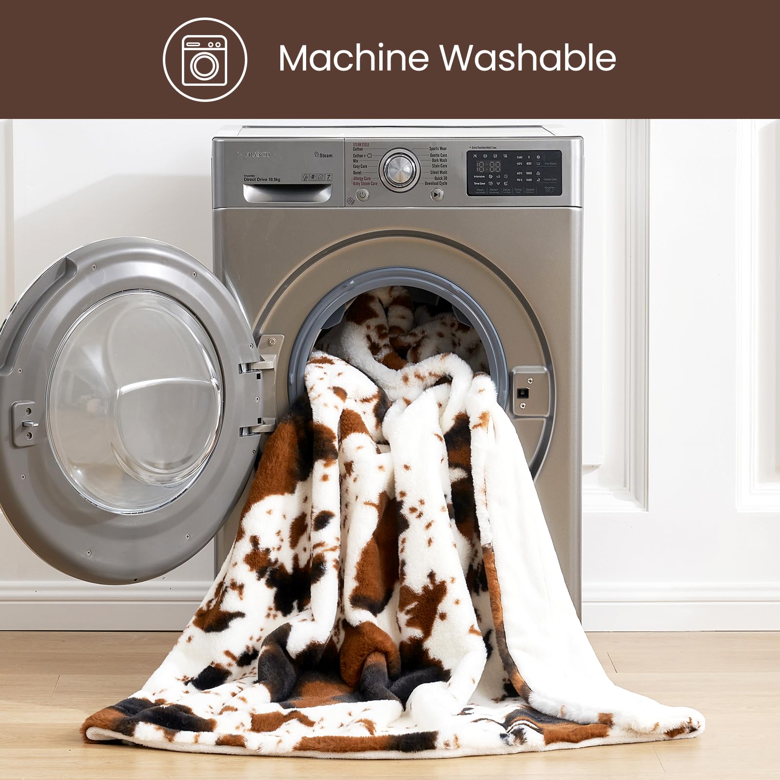 Leopard Print Faux Fur Blanket