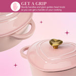 Paris Hilton Heart-Shaped Enameled Cast Iron Dutch Oven
