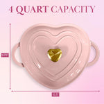Paris Hilton Heart-Shaped Enameled Cast Iron Dutch Oven