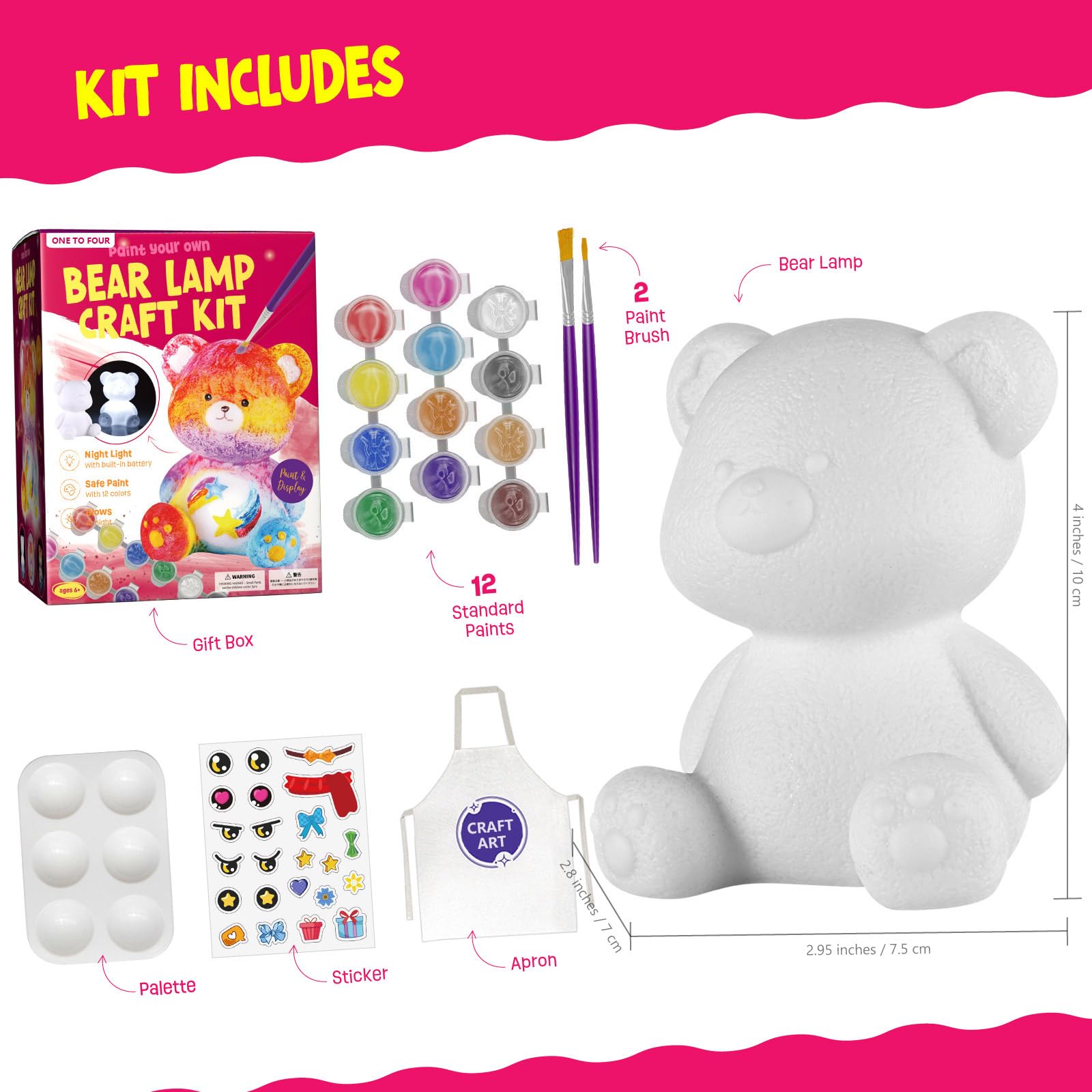 Paint Your Own Cat Lamp Kit