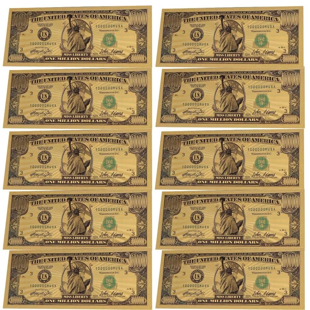 One Million Dollar Bills (10Pcs)