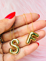 Bubble Initial Necklace