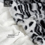 Leopard Print Faux Fur Blanket
