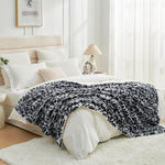 Leopard Print Faux Fur Blanket