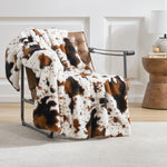 Leopard Print Faux Fur Blanket