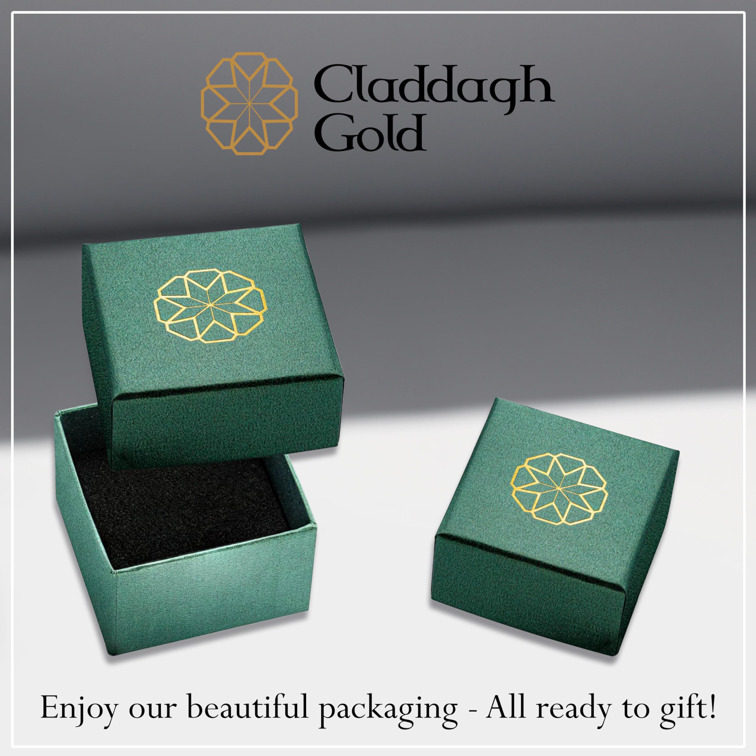 Claddagh Gold 10K & 14K Yellow Dollar Sign Money Stud Earrings