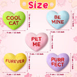 5Pcs Valentine’s Day Conversation Heart Catnip Toys