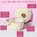 Paris Hilton Heart-Shaped Enameled Cast Iron Dutch Oven