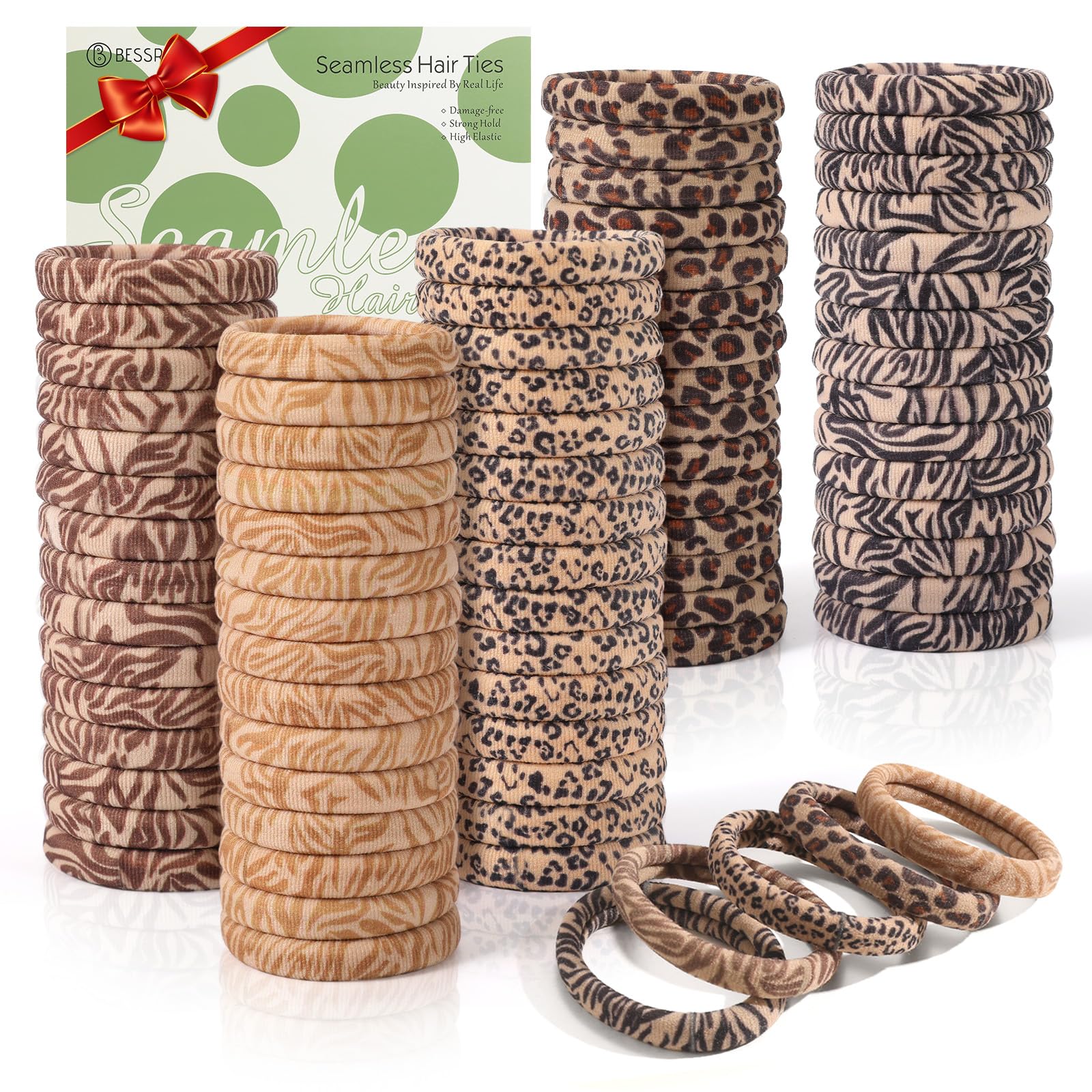 Leopard Print Hair Ties