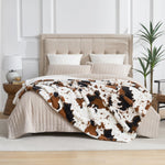 Leopard Print Faux Fur Blanket