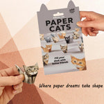 3D Origami Paper Cats