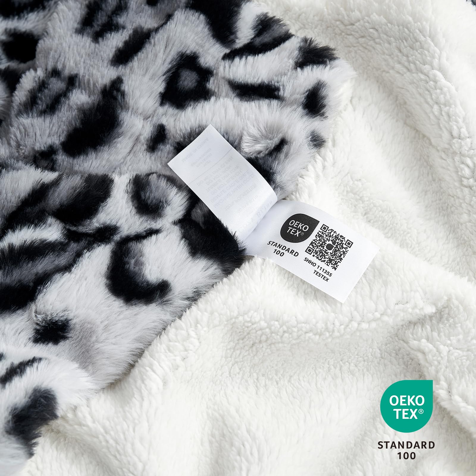 Leopard Print Faux Fur Blanket