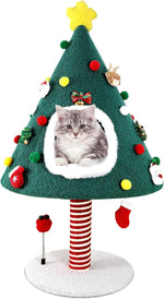 Christmas Cat Tree with Scratching Post