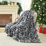 Leopard Print Faux Fur Blanket