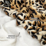 Leopard Print Faux Fur Blanket