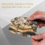 3D Origami Paper Cats