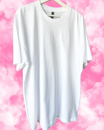 Heavyweight Embroidered Tee - White